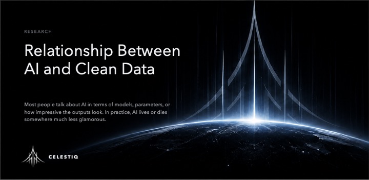 CelestiQ clean data for AI research overview